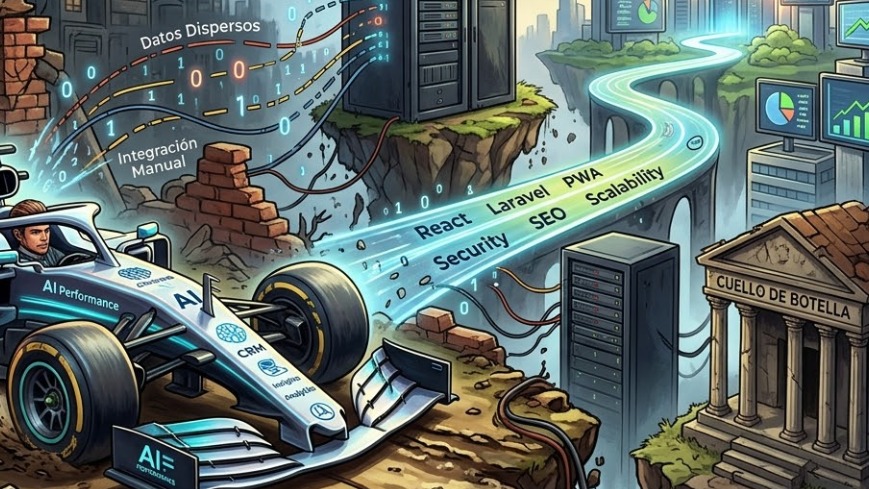 Marketing Digital 4.0: Cómo una Web Moderna, IA y Sistemas de Gestión Potencian tu ROI (y por qué la tuya no está lista)